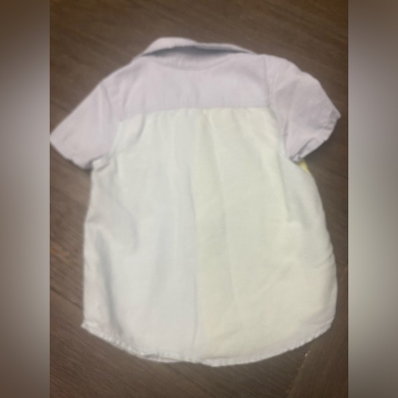 Okie Dokie Colorblock Button Down Short Sleeve Top Shirt 4T - Picture 2 of 3